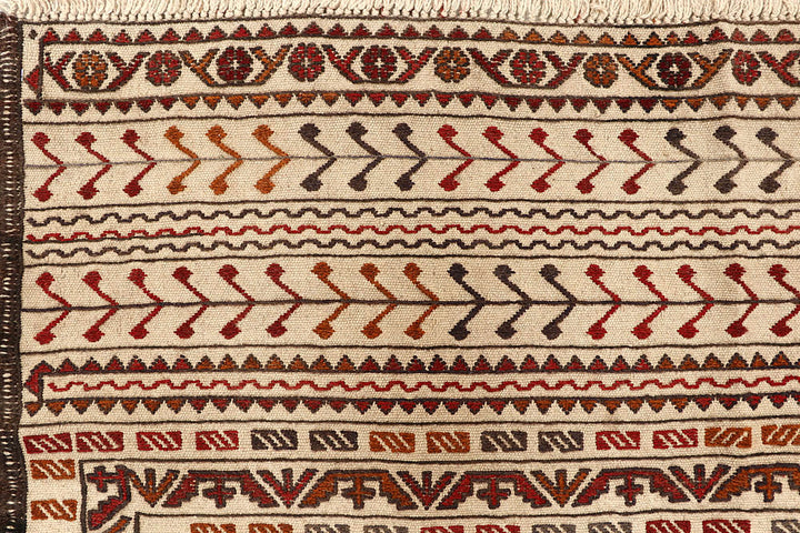 Old Lace Soumak 4' 2 x 5' 7 - No. 61951 - ALRUG Rug Store