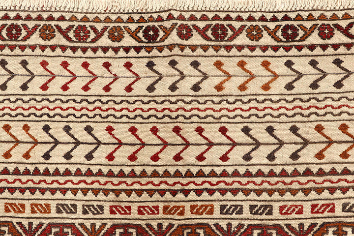 Old Lace Soumak 4' 2 x 5' 7 - No. 61951 - ALRUG Rug Store