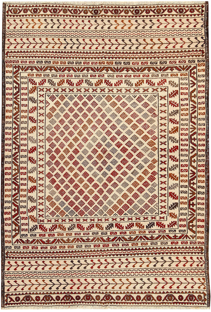 Old Lace Soumak 4' 2 x 5' 7 - No. 61951 - ALRUG Rug Store