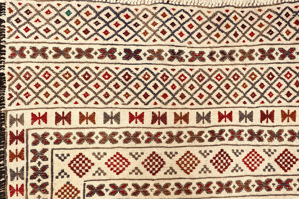 Old Lace Soumak 4' 2 x 5' 8 - No. 61952 - ALRUG Rug Store