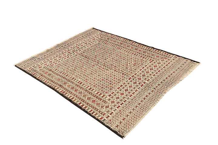 Old Lace Soumak 4' 2 x 5' 8 - No. 61952 - ALRUG Rug Store