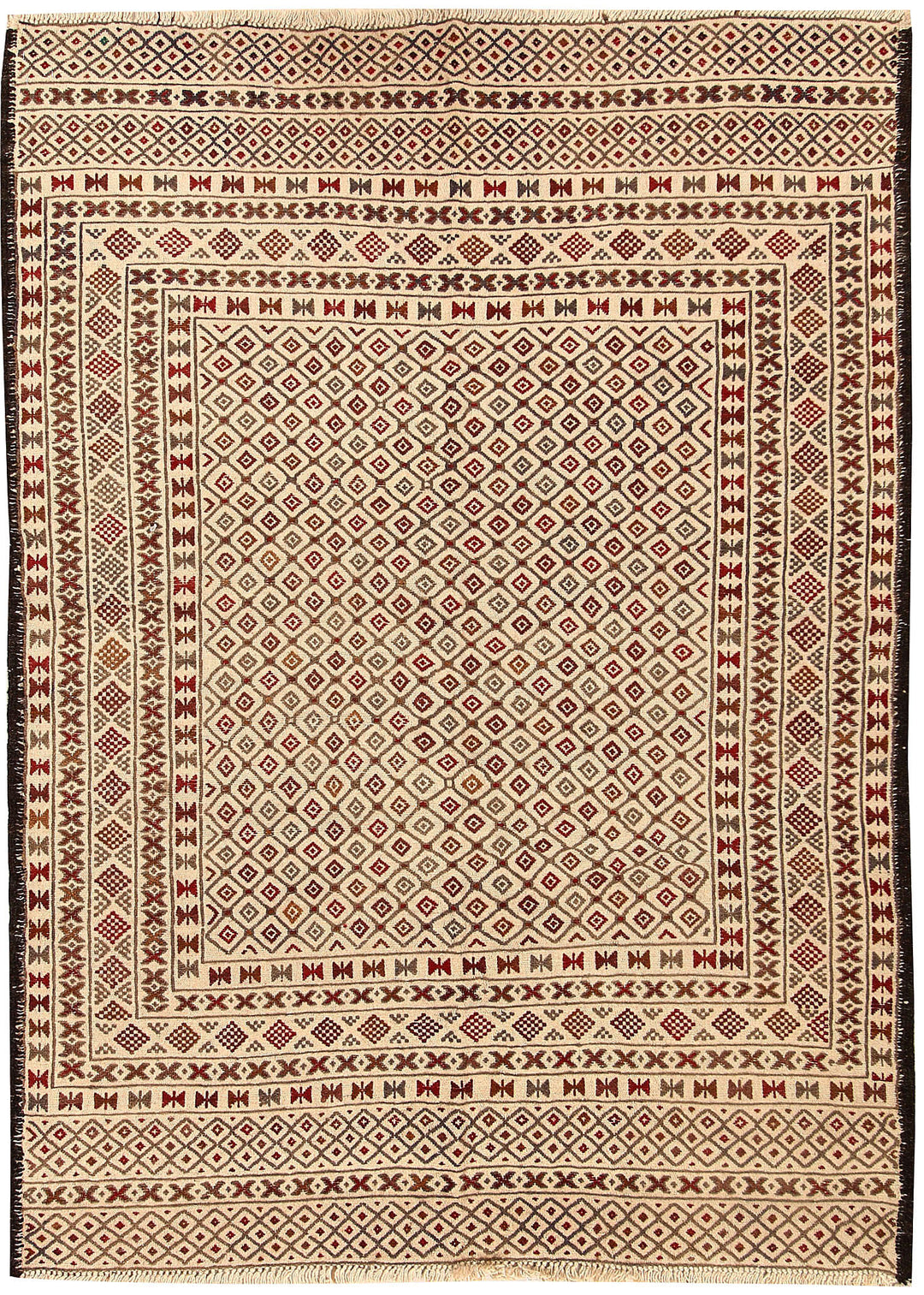 Old Lace Soumak 4' 2 x 5' 8 - No. 61952 - ALRUG Rug Store