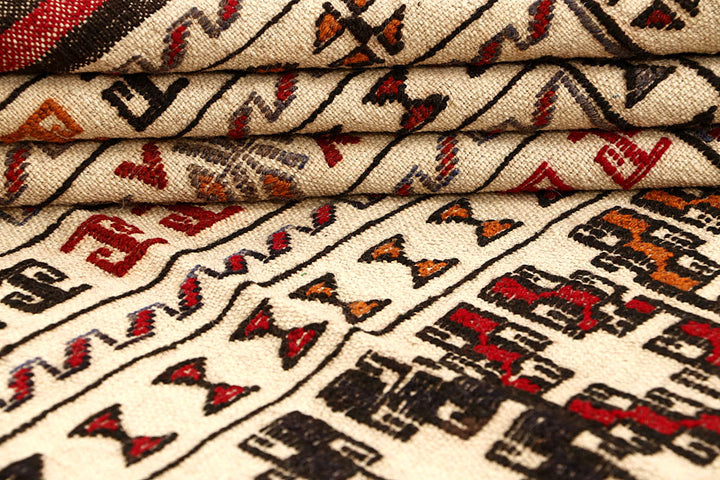 Old Lace Soumak 4' 3 x 5' 6 - No. 61954 - ALRUG Rug Store