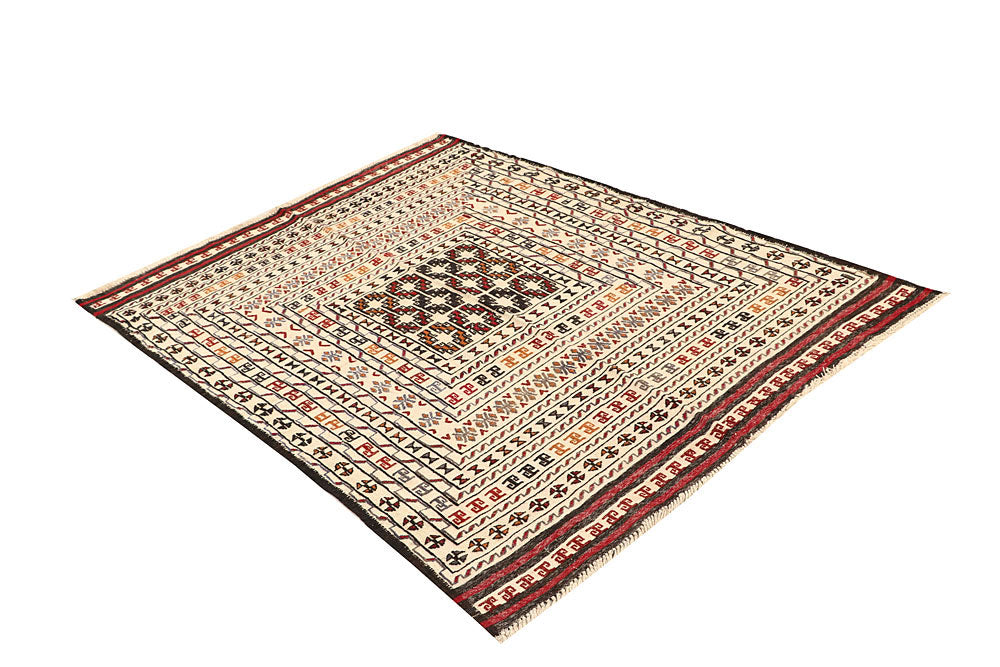 Old Lace Soumak 4' 3 x 5' 6 - No. 61954 - ALRUG Rug Store