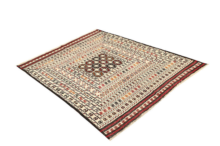 Old Lace Soumak 4' 3 x 5' 6 - No. 61954 - ALRUG Rug Store