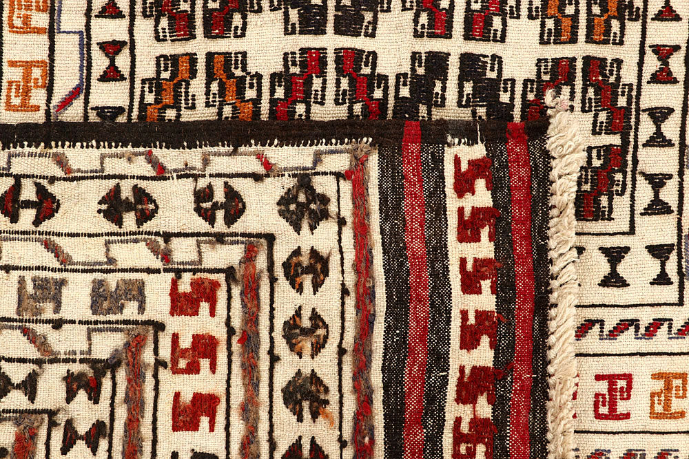 Old Lace Soumak 4' 3 x 5' 6 - No. 61954 - ALRUG Rug Store