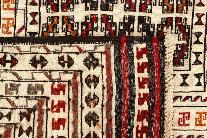 Old Lace Soumak 4' 3 x 5' 6 - No. 61954 - ALRUG Rug Store