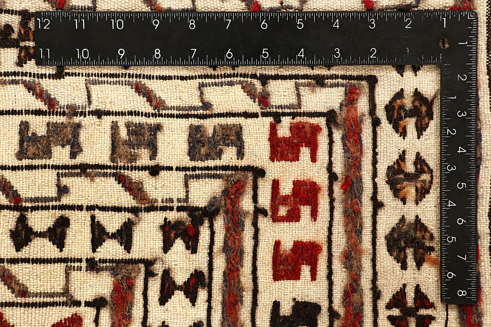 Old Lace Soumak 4' 3 x 5' 6 - No. 61954 - ALRUG Rug Store