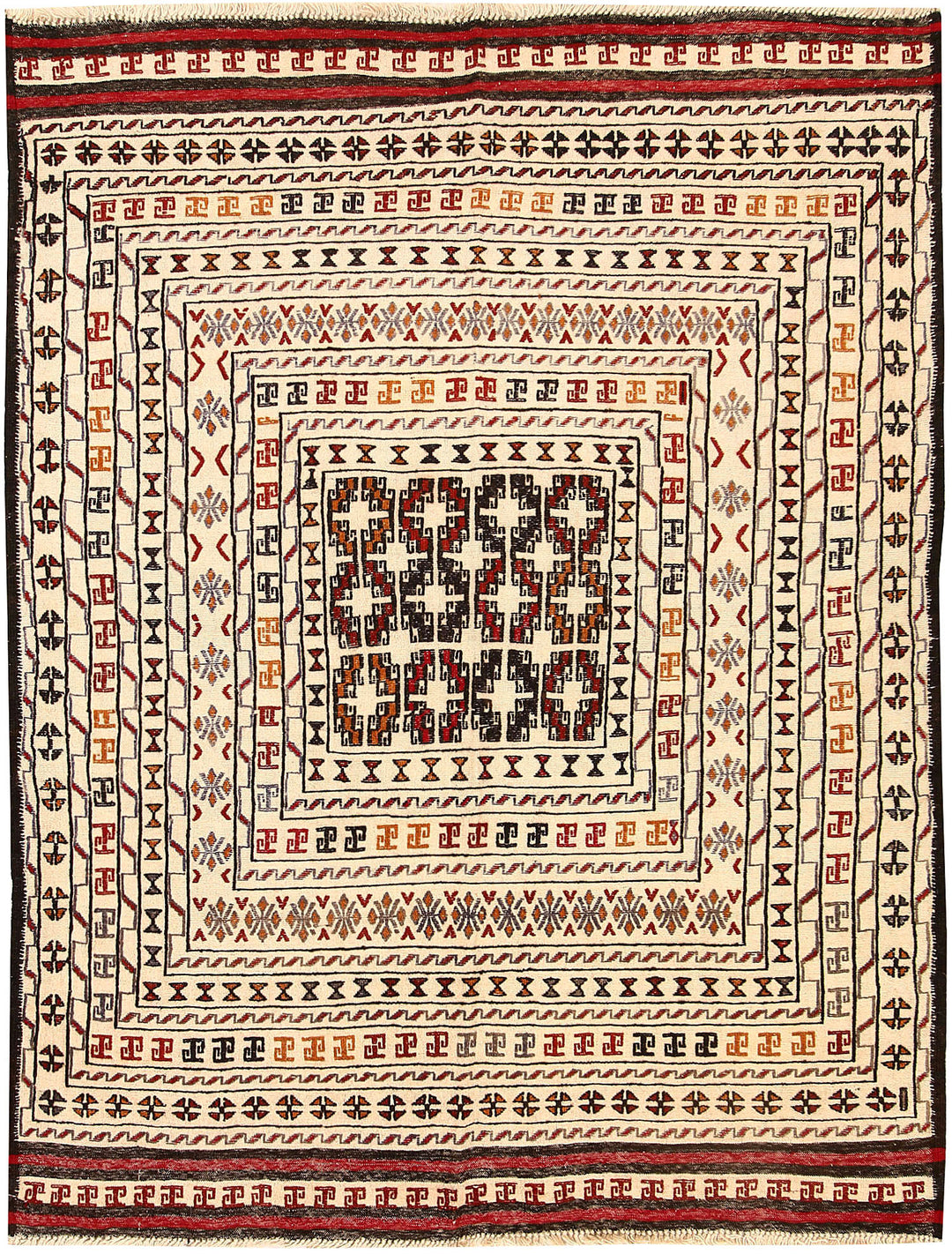 Old Lace Soumak 4' 3 x 5' 6 - No. 61954 - ALRUG Rug Store