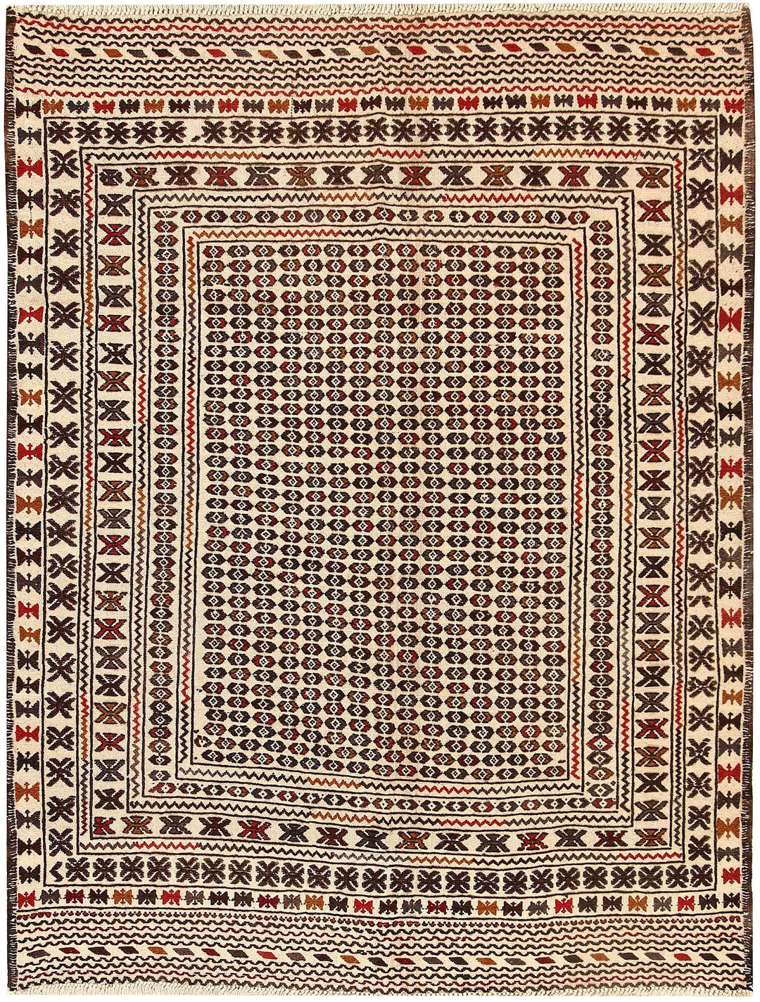 Soumak 4' 5 x 5' 5 - No. 61955 - ALRUG Rug Store