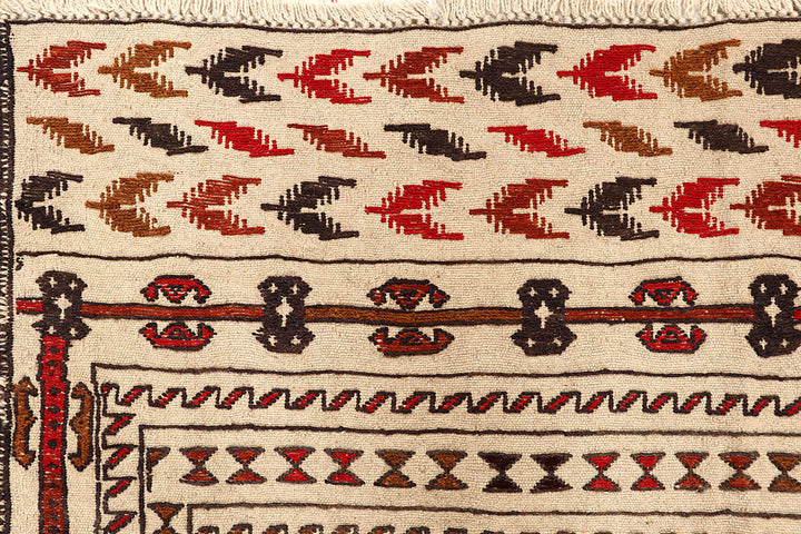 Old Lace Soumak 4' 2 x 6' - No. 61956 - ALRUG Rug Store