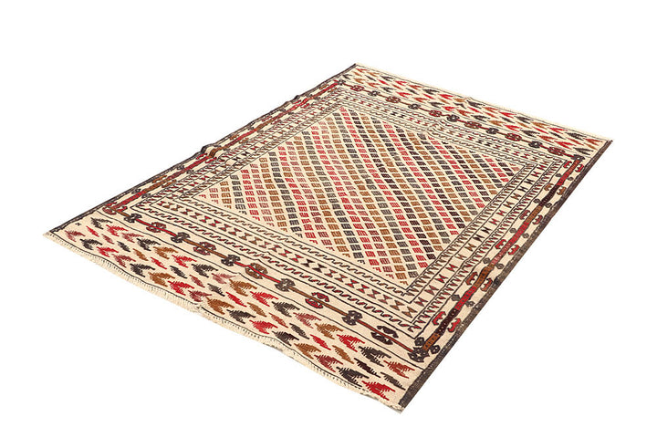 Old Lace Soumak 4' 2 x 6' - No. 61956 - ALRUG Rug Store