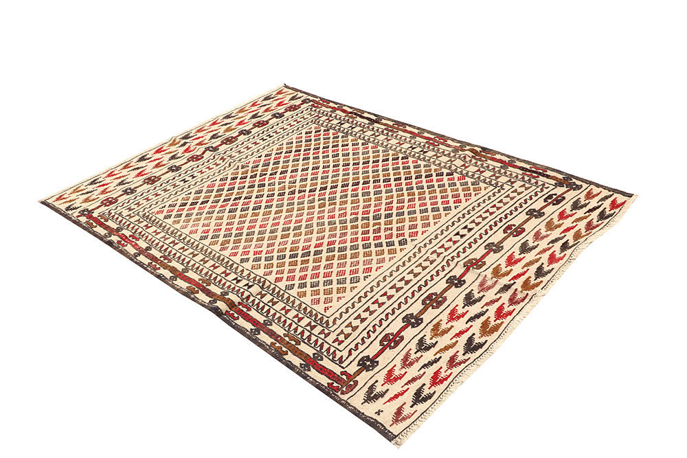 Old Lace Soumak 4' 2 x 6' - No. 61956 - ALRUG Rug Store