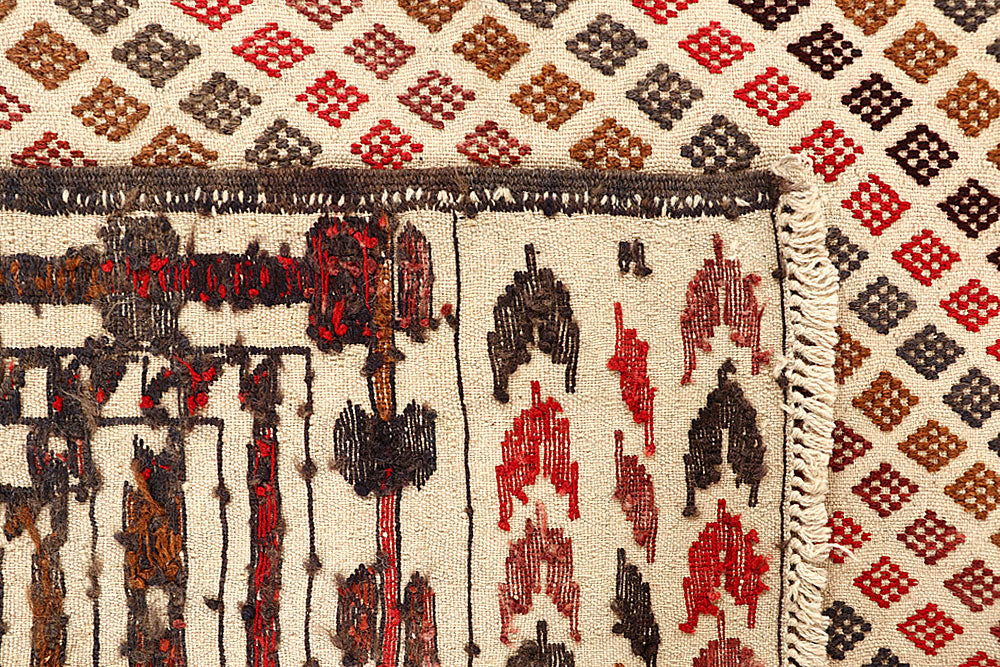 Old Lace Soumak 4' 2 x 6' - No. 61956 - ALRUG Rug Store