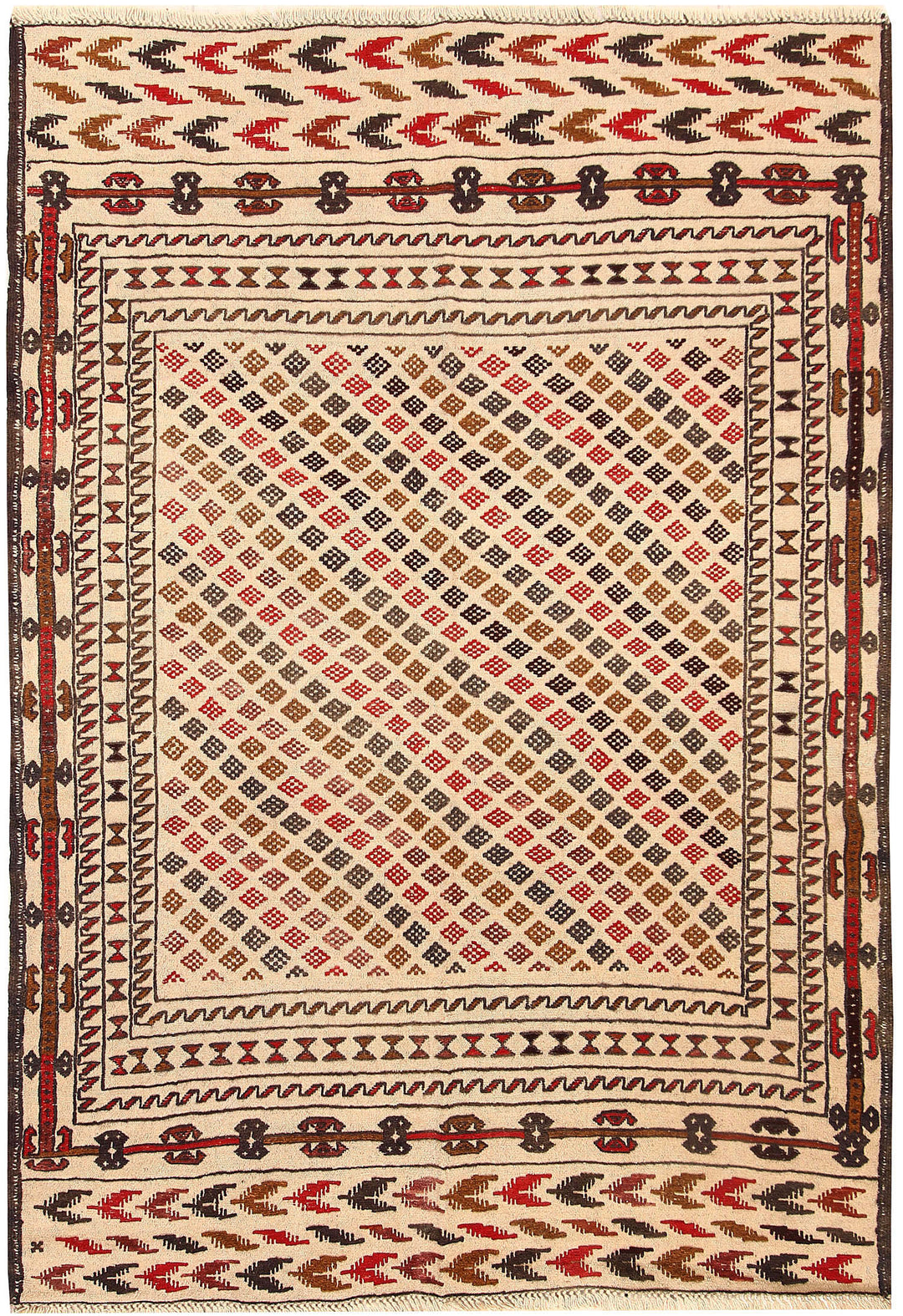 Old Lace Soumak 4' 2 x 6' - No. 61956 - ALRUG Rug Store