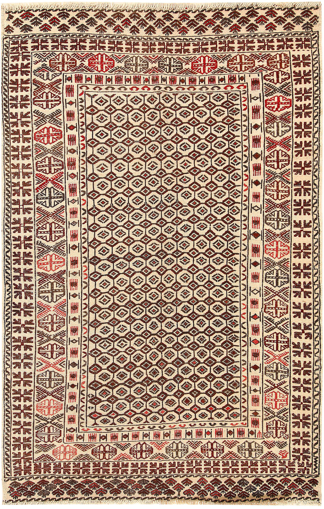 Old Lace Soumak 4' 4 x 6' 6 - No. 61957 - ALRUG Rug Store