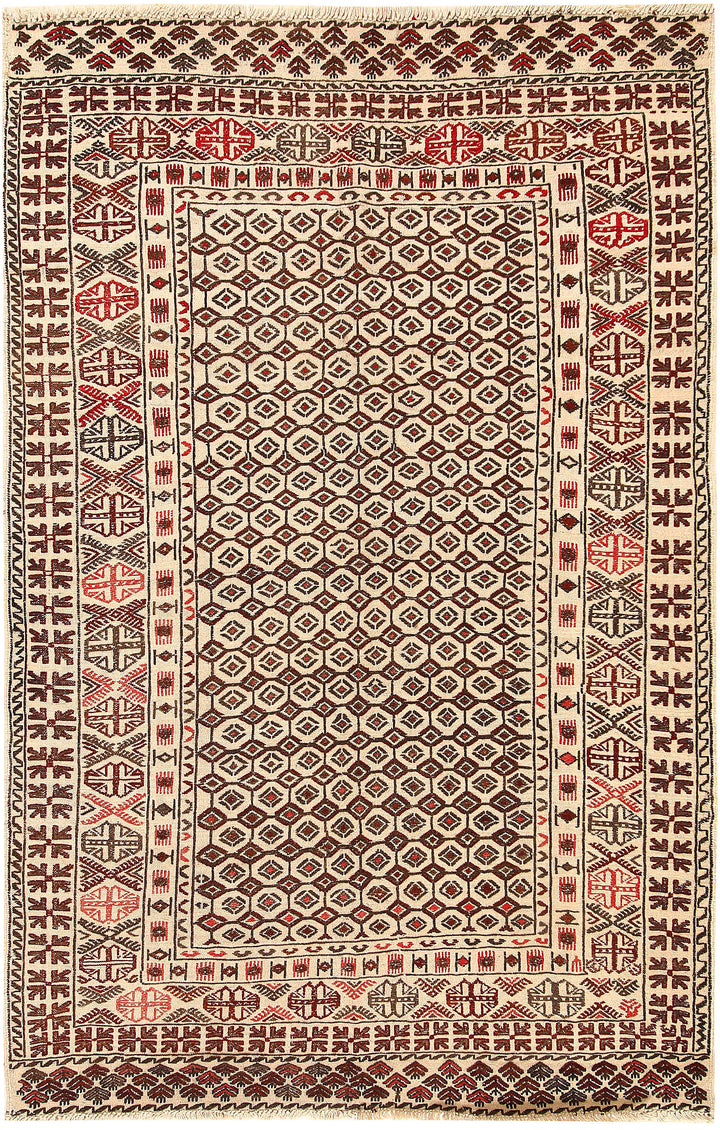 Old Lace Soumak 4' 4 x 6' 6 - No. 61957 - ALRUG Rug Store