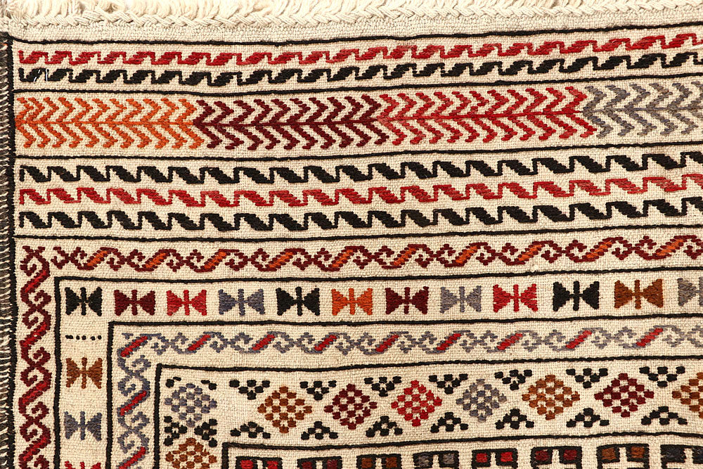 Old Lace Soumak 3' 11 x 6' 1 - No. 61958 - ALRUG Rug Store