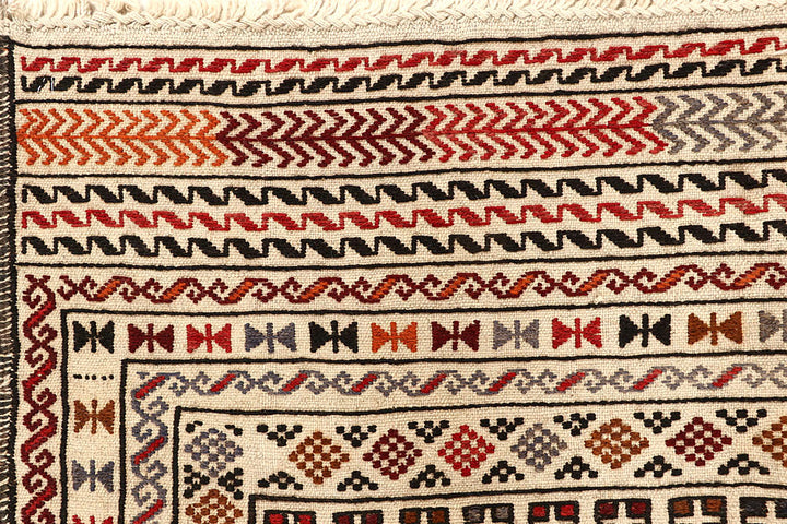 Old Lace Soumak 3' 11 x 6' 1 - No. 61958 - ALRUG Rug Store