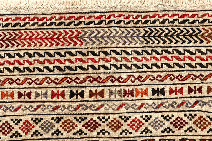 Old Lace Soumak 3' 11 x 6' 1 - No. 61958 - ALRUG Rug Store