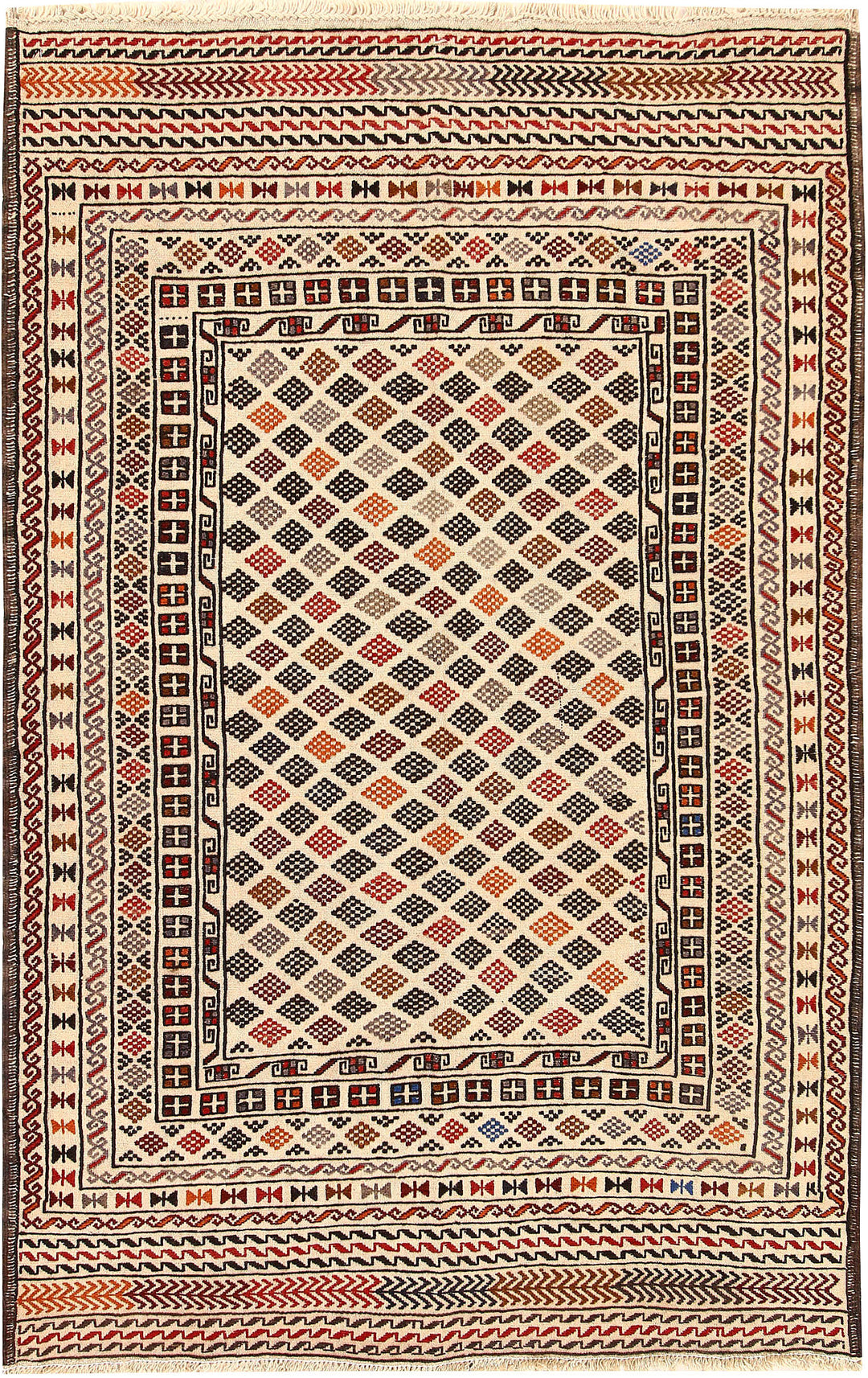 Old Lace Soumak 3' 11 x 6' 1 - No. 61958 - ALRUG Rug Store