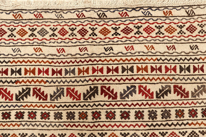 Blanched Almond Soumak 4' 2 x 6' - No. 61959 - ALRUG Rug Store