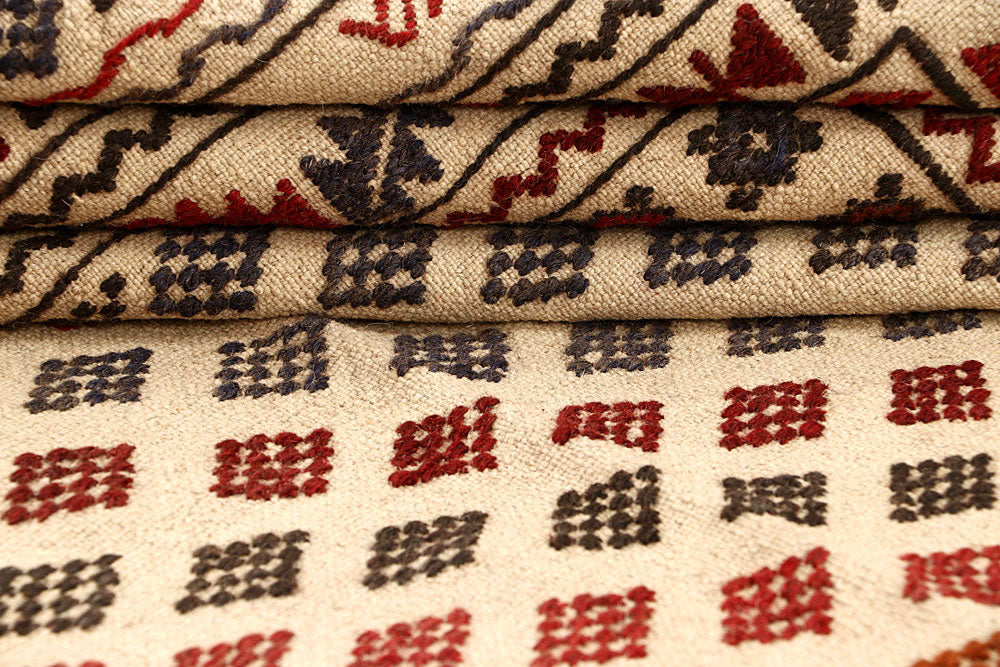 Blanched Almond Soumak 4' 2 x 6' - No. 61959 - ALRUG Rug Store