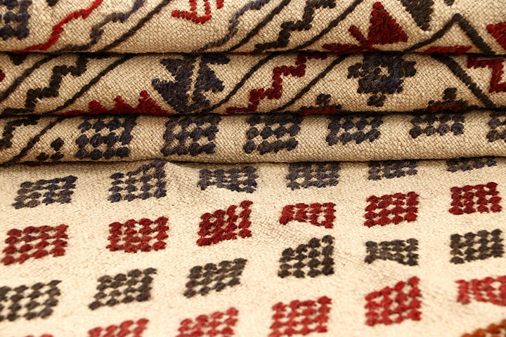 Blanched Almond Soumak 4' 2 x 6' - No. 61959 - ALRUG Rug Store