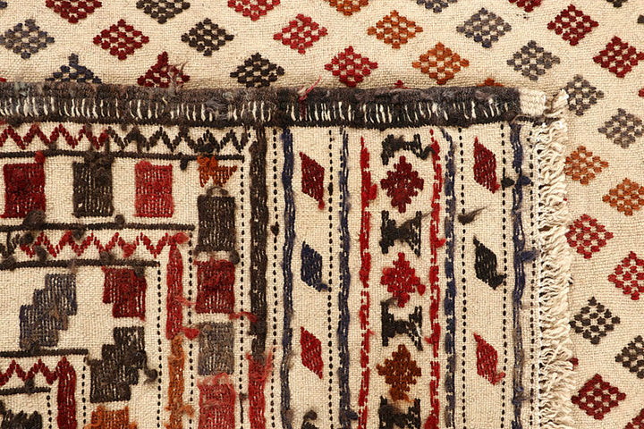 Blanched Almond Soumak 4' 2 x 6' - No. 61959 - ALRUG Rug Store