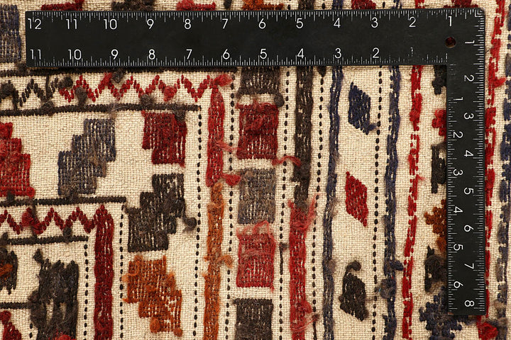 Blanched Almond Soumak 4' 2 x 6' - No. 61959 - ALRUG Rug Store