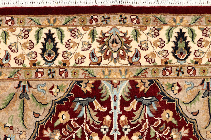 Maroon Tree of Life 4' 7 x 7' 1 - No. 61961 - ALRUG Rug Store