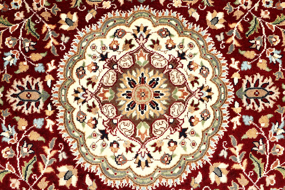 Maroon Tree of Life 4' 7 x 7' 1 - No. 61961 - ALRUG Rug Store