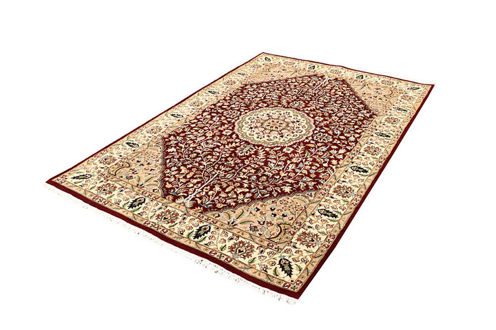 Maroon Tree of Life 4' 7 x 7' 1 - No. 61961 - ALRUG Rug Store
