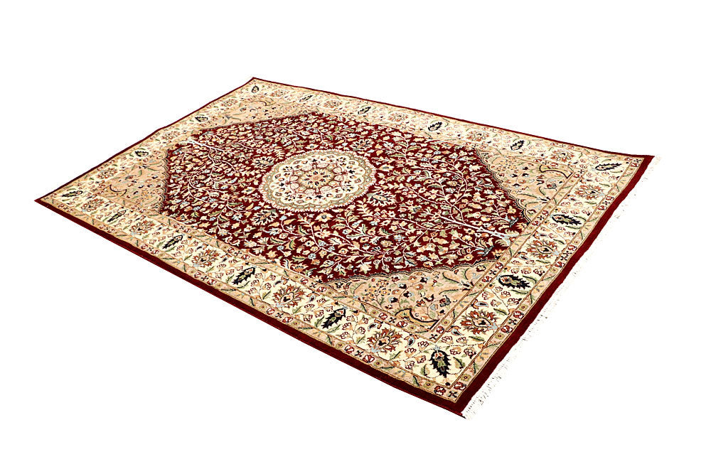 Maroon Tree of Life 4' 7 x 7' 1 - No. 61961 - ALRUG Rug Store