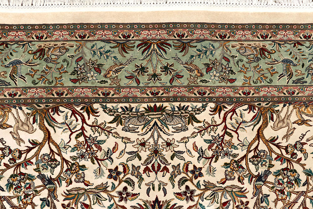 Cornsilk Hunting 4' 7 x 6' 11 - No. 61965 - ALRUG Rug Store