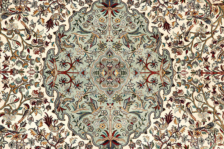 Cornsilk Hunting 4' 7 x 6' 11 - No. 61965 - ALRUG Rug Store