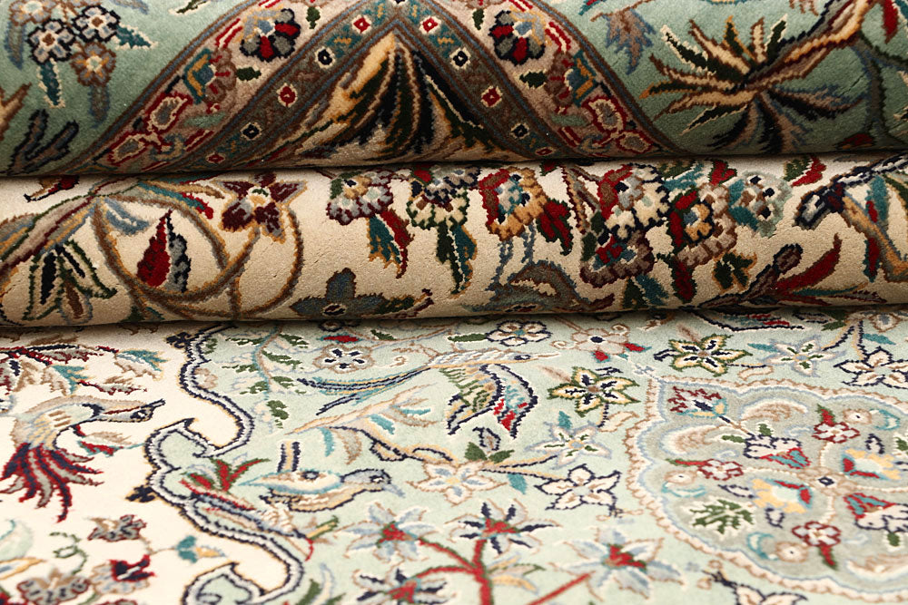 Cornsilk Hunting 4' 7 x 6' 11 - No. 61965 - ALRUG Rug Store