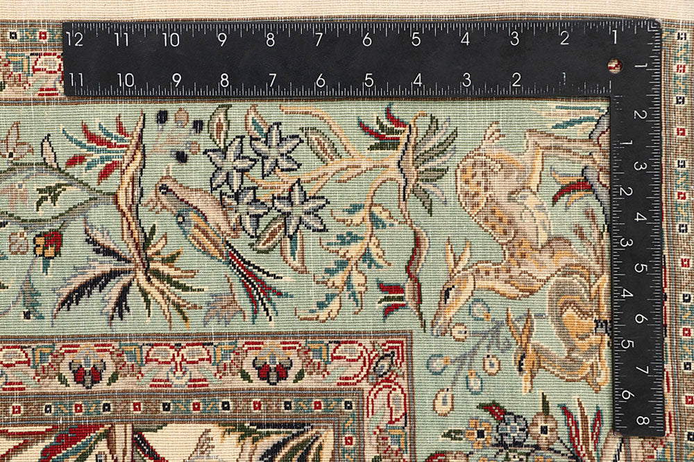 Cornsilk Hunting 4' 7 x 6' 11 - No. 61965 - ALRUG Rug Store