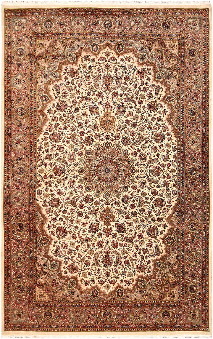 Cornsilk Isfahan 4' 8 x 7' 3 - No. 61966 - ALRUG Rug Store