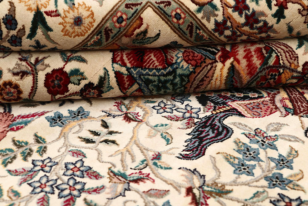 Cornsilk Hunting 4' 6 x 7' 1 - No. 61967 - ALRUG Rug Store