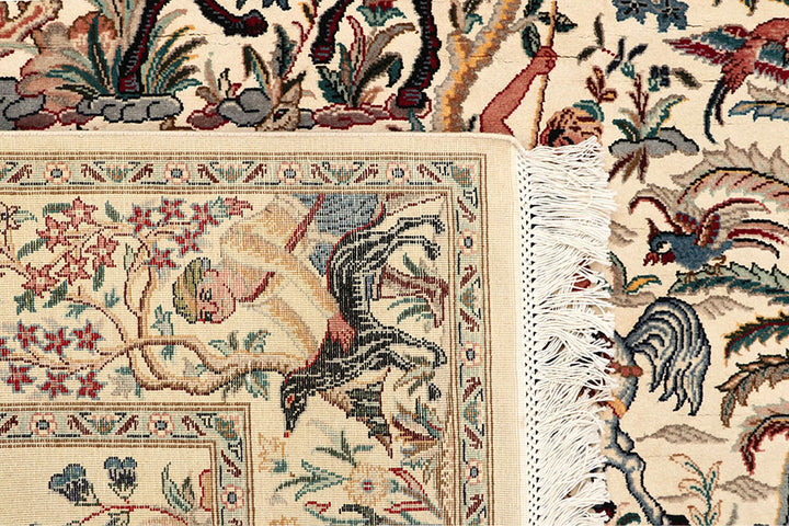 Cornsilk Hunting 4' 6 x 7' 1 - No. 61967 - ALRUG Rug Store