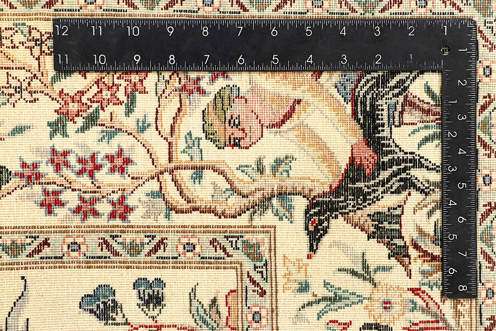 Cornsilk Hunting 4' 6 x 7' 1 - No. 61967 - ALRUG Rug Store