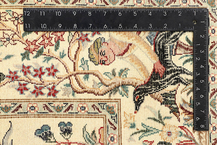 Cornsilk Hunting 4' 6 x 7' 1 - No. 61967 - ALRUG Rug Store