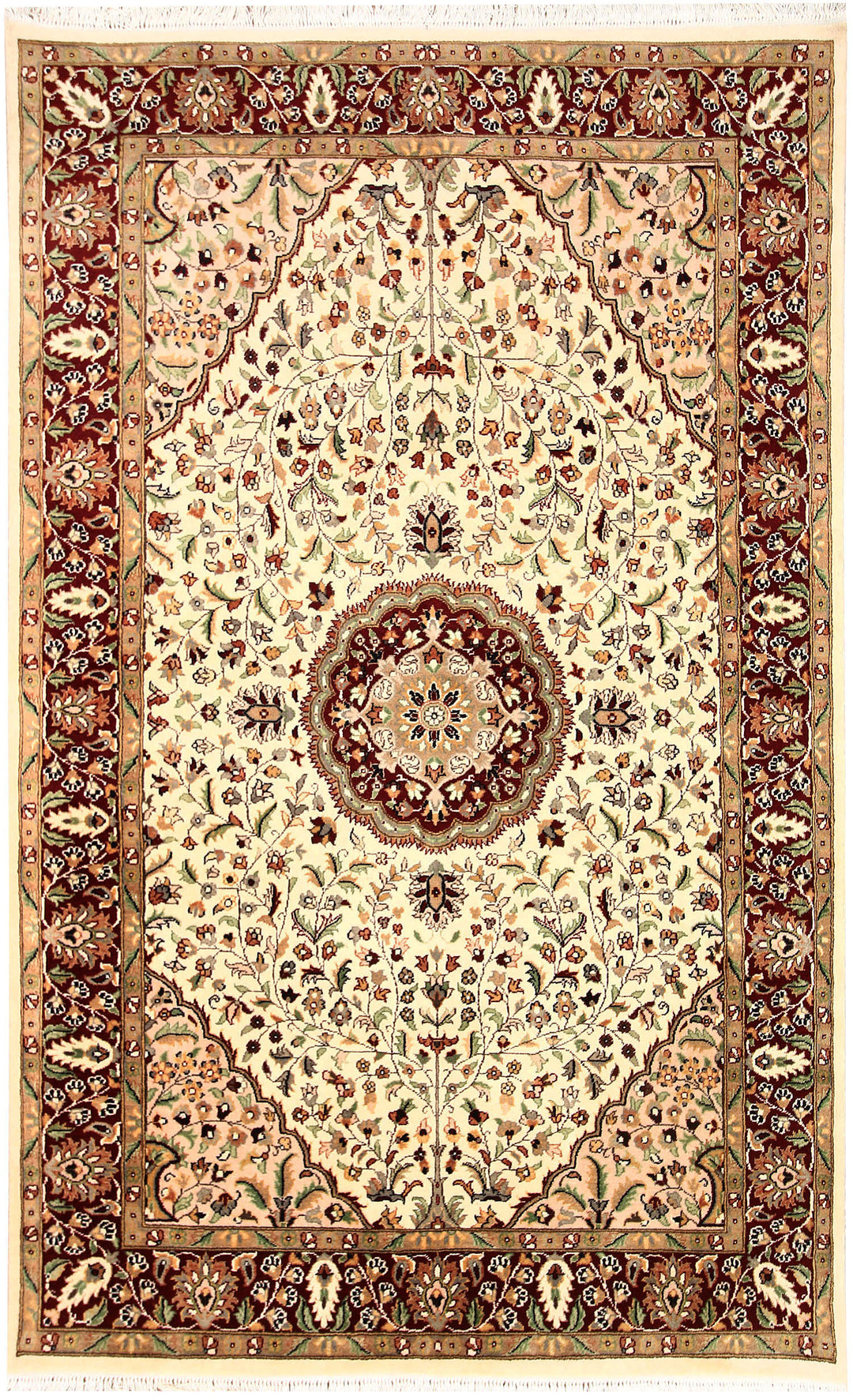 Cornsilk Tree of Life 4' 7 x 7' 4 - No. 61976 - ALRUG Rug Store