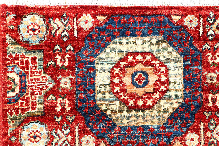 Firebrick Mamluk 1' 11 x 4' 9 - No. 61981 - ALRUG Rug Store
