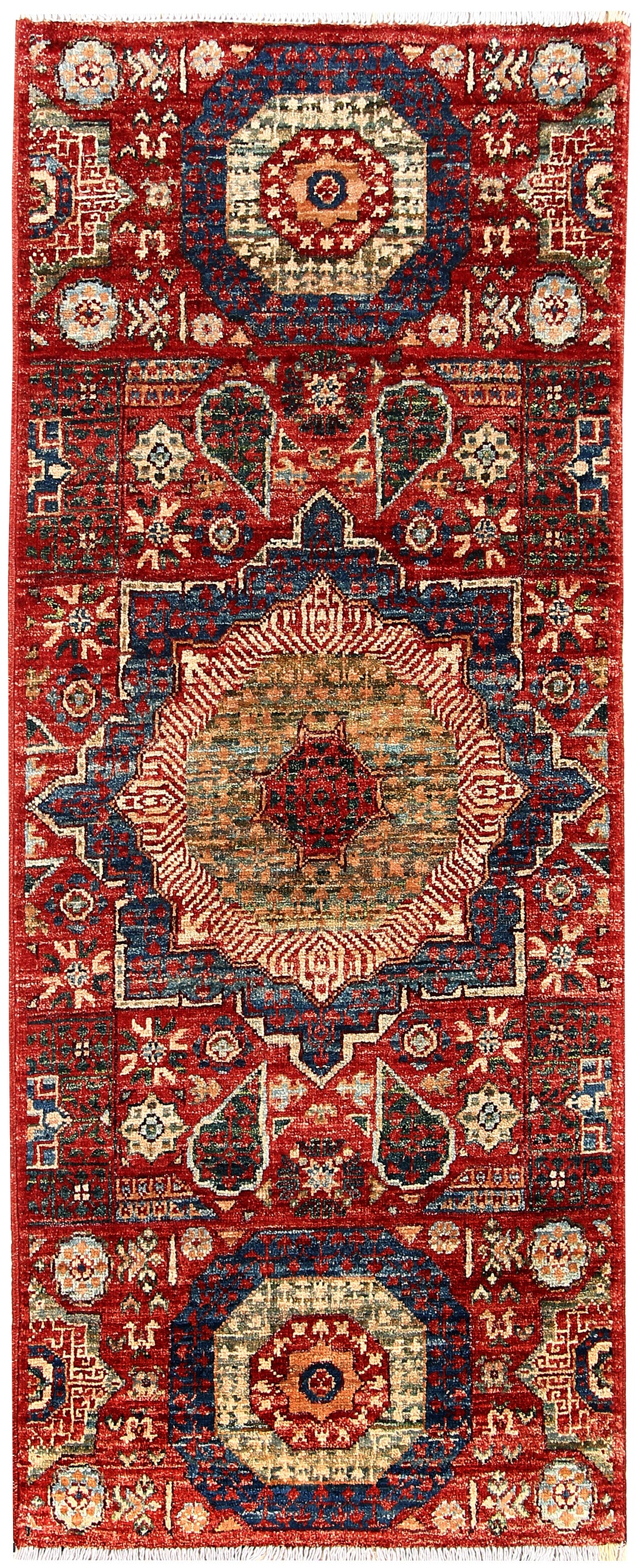 Firebrick Mamluk 1' 11 x 4' 9 - No. 61981 - ALRUG Rug Store