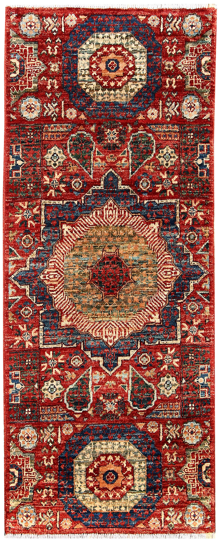 Firebrick Mamluk 1' 11 x 4' 9 - No. 61981 - ALRUG Rug Store