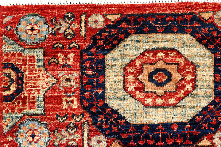Firebrick Mamluk 2' x 4' 9 - No. 61990 - ALRUG Rug Store