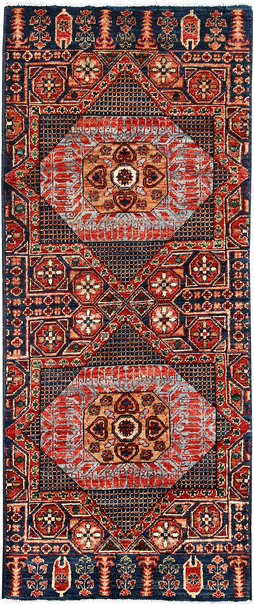 Multi Colored Mamluk 2' x 4' 10 - No. 61999 - ALRUG Rug Store