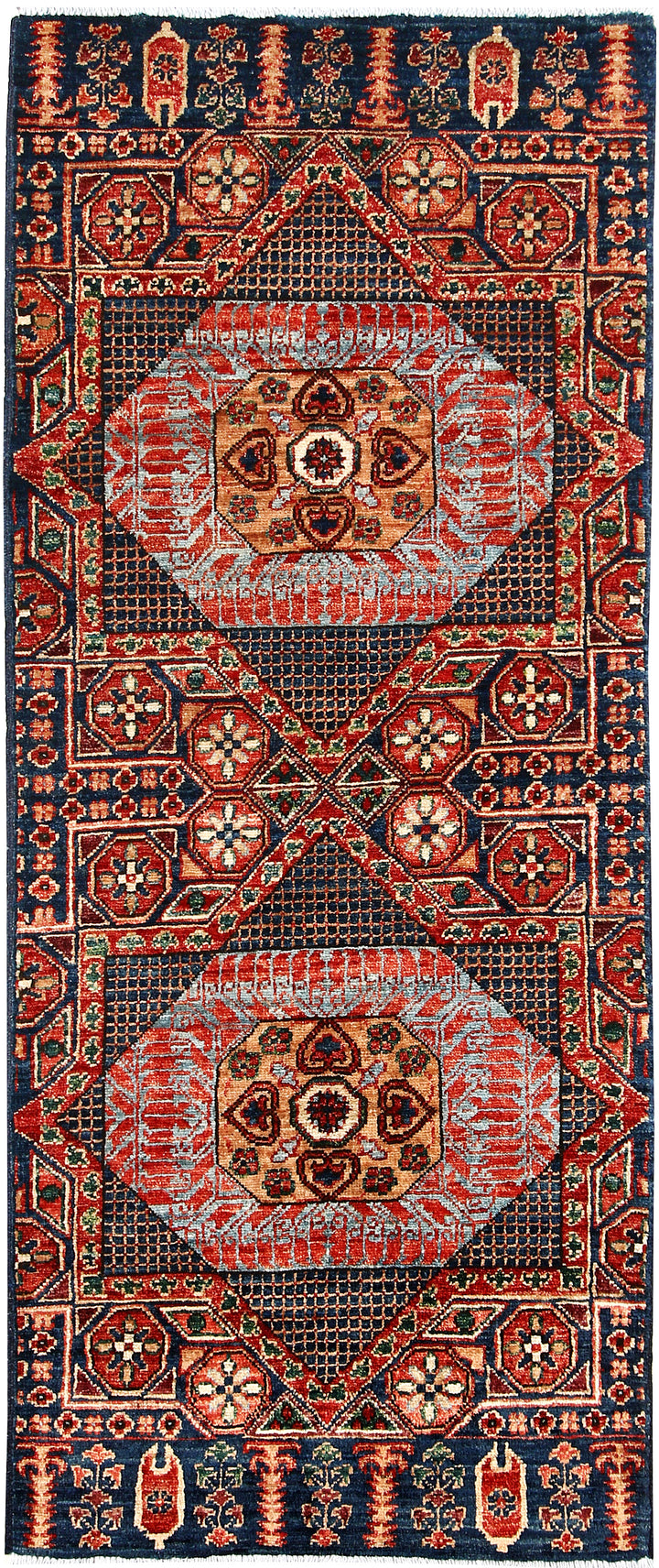Multi Colored Mamluk 2' x 4' 10 - No. 61999 - ALRUG Rug Store